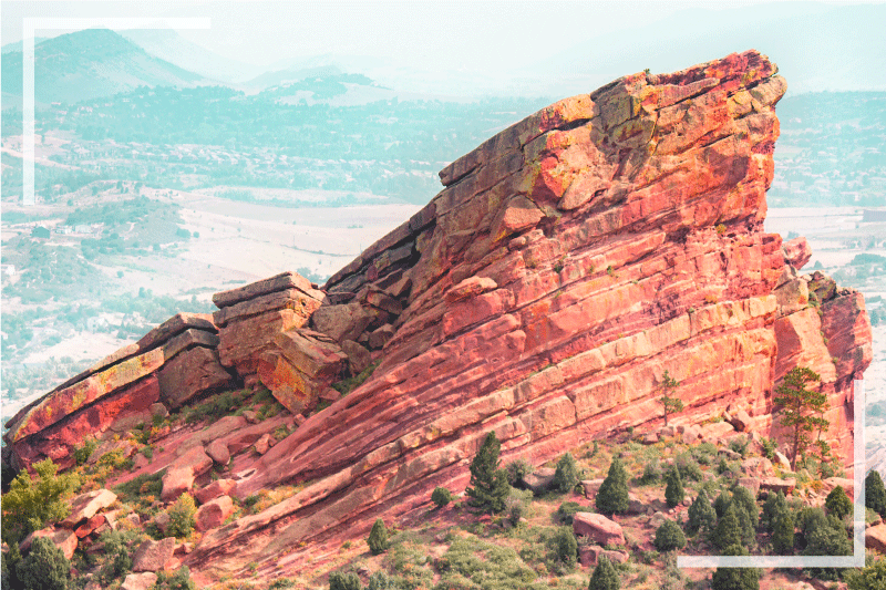 Bordstabletter modernt majestätisk klippformation - Tenstickers