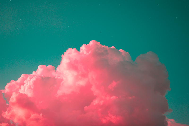 Bordstabletter modernt rosa moln blush - Tenstickers