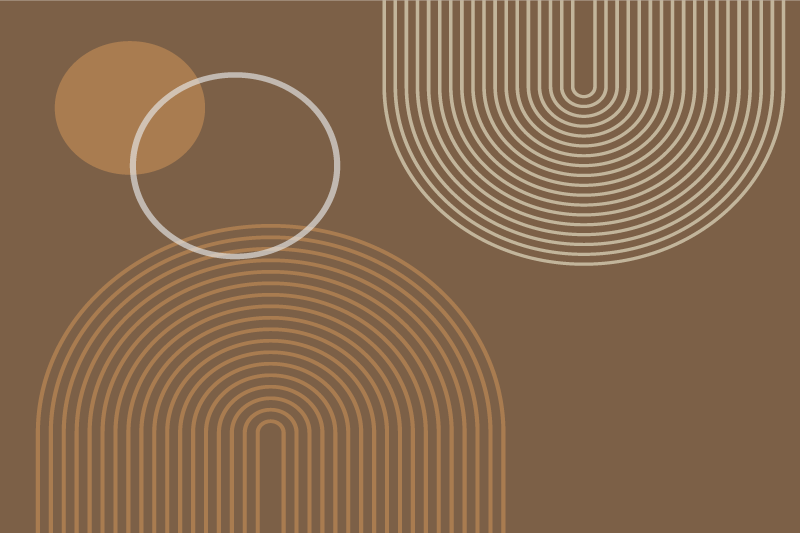 Varma geometriska valv moderna bordsmattor - Tenstickers