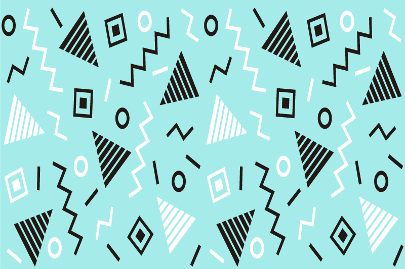 Bordstabletter modernt geometriska mönster kollektion - Tenstickers
