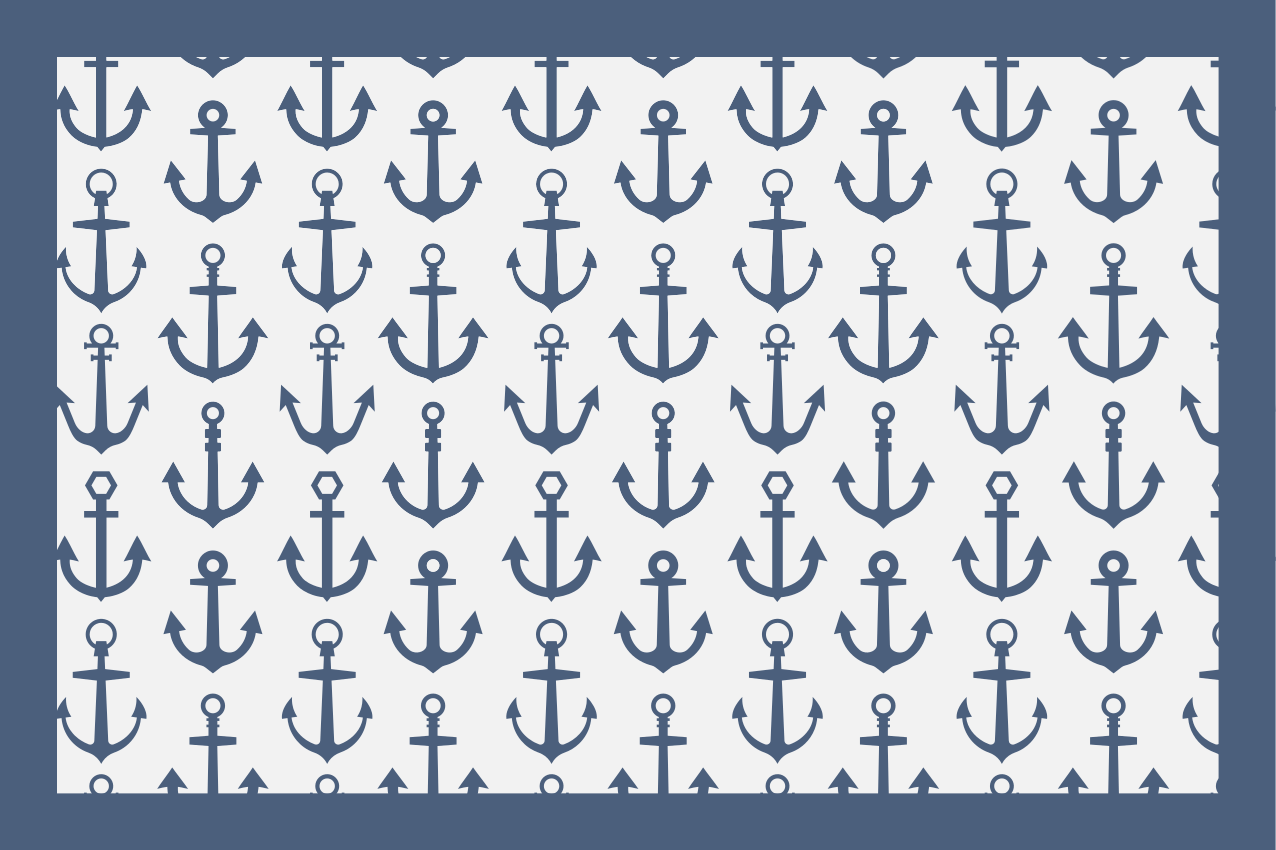 Anchormönstrad yta bordstabletter original - Tenstickers