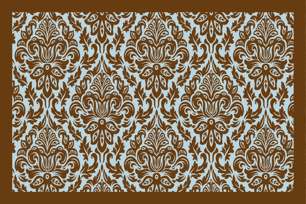 Bordstabletter intrikata blomemblemet - Tenstickers