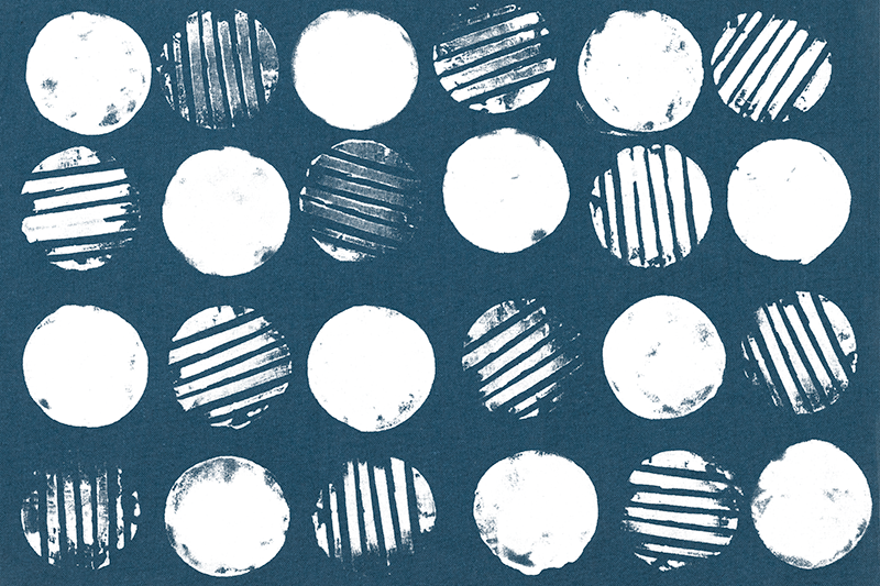 Bordstabletter geometriska mönster cirklar - Tenstickers