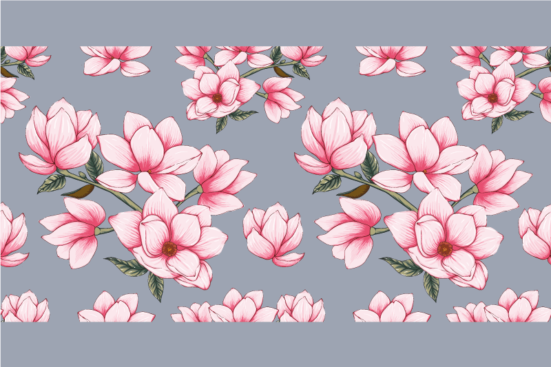 Tre vackra magnolia blommor vnyl bordstabletter - Tenstickers