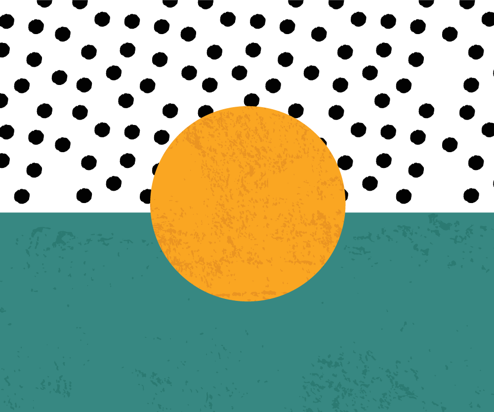 Bordstabletter modernt med djärva prickar - Tenstickers