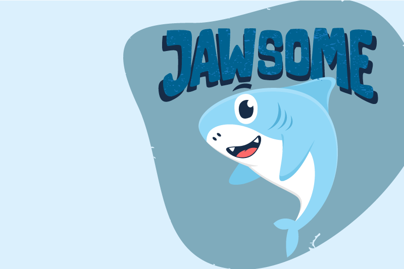 Jawsome design havsdjur bordstabletter för barn - Tenstickers