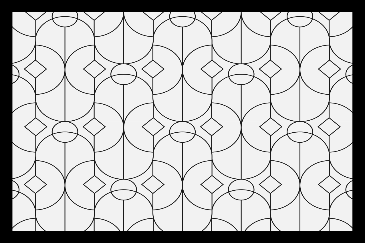 Bordstabletter modernt geometrisk mönster - Tenstickers