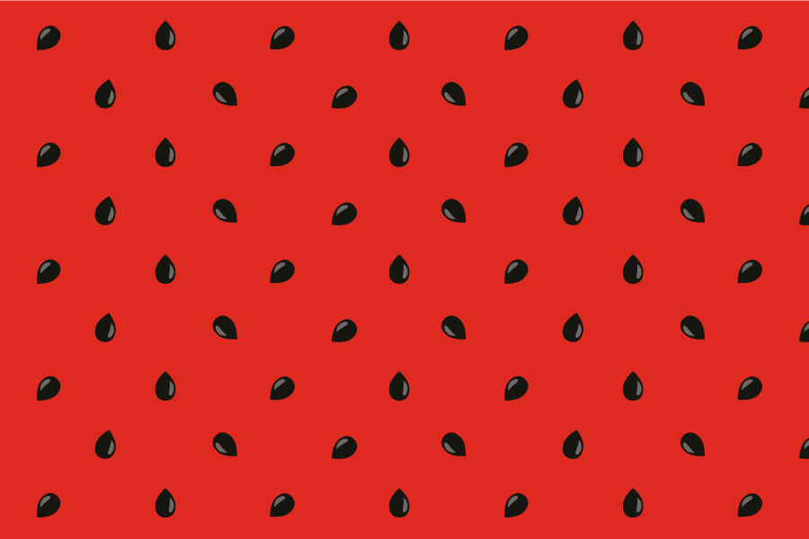 Bordstabletter original vattenmelonfrö mönster - Tenstickers