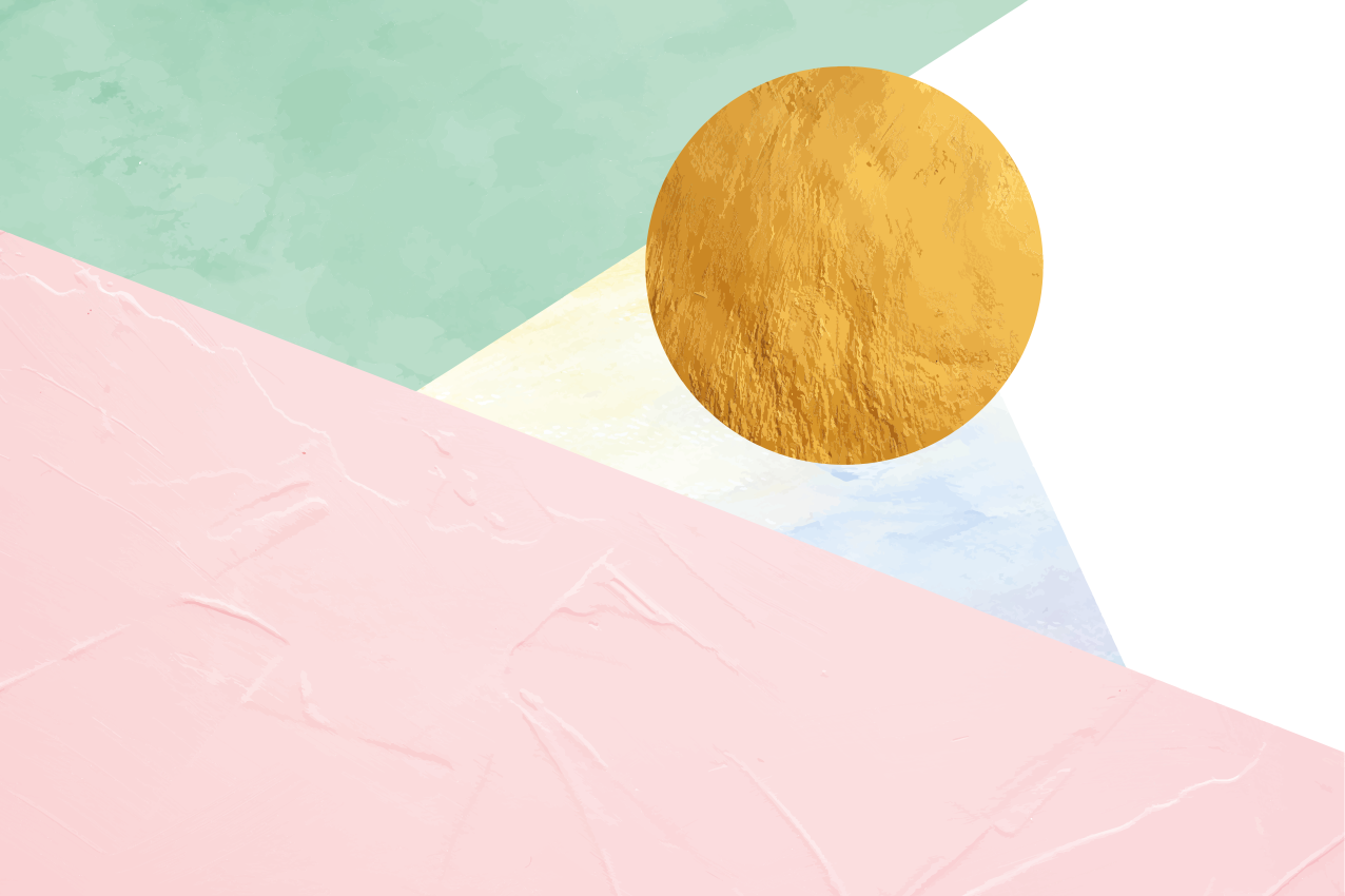 Pastell geometriska trianglar eleganta bordstabletter - Tenstickers