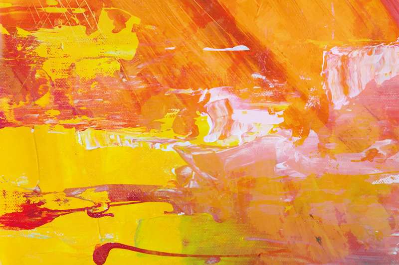 Orange abstrakt design restaurang bordstabletter - Tenstickers