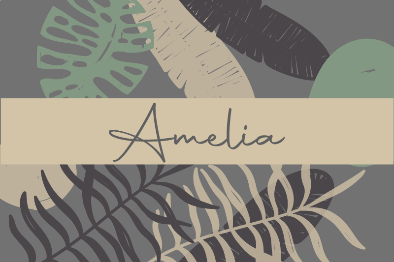 "boho" stil djungel moderna bordstabletter - Tenstickers