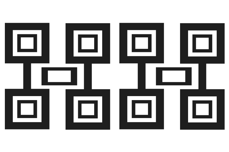 Bordstabletter modernt med modern rutigt mönster - Tenstickers