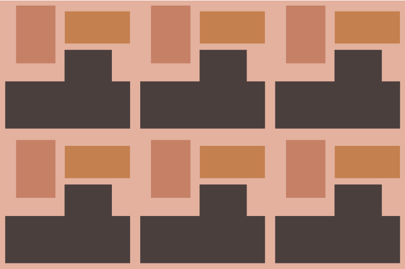 Abstrakt geometrisk arrangemang bordstabletter modernt - Tenstickers