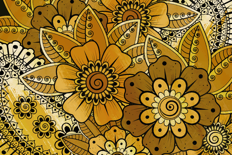 Paisley indisk stil paisley bordstabletter - Tenstickers