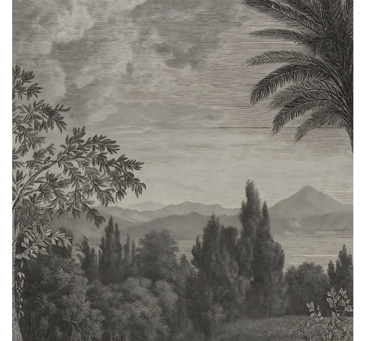 Naturlandskap grå Badkar Fototapeter - Tenstickers