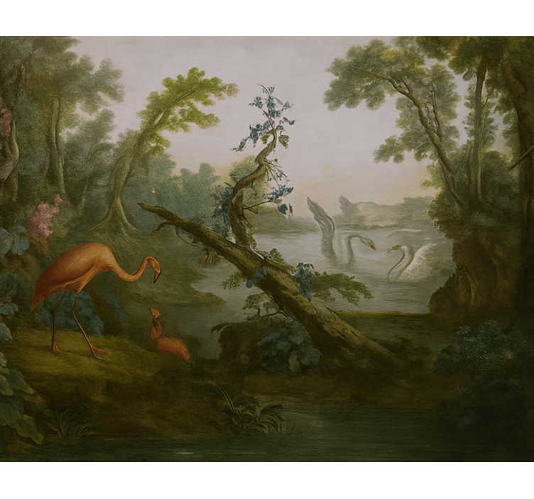 Tropiskt paradisdesign Fototapeter Salong - Tenstickers