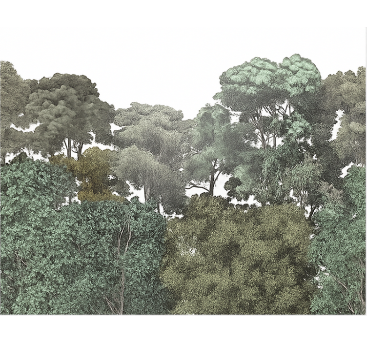 Elegant regnskogsmotiv Fototapeter Ungdomar - Tenstickers