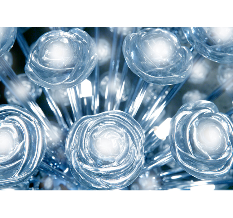 Kristall blomma fototapet - Tenstickers