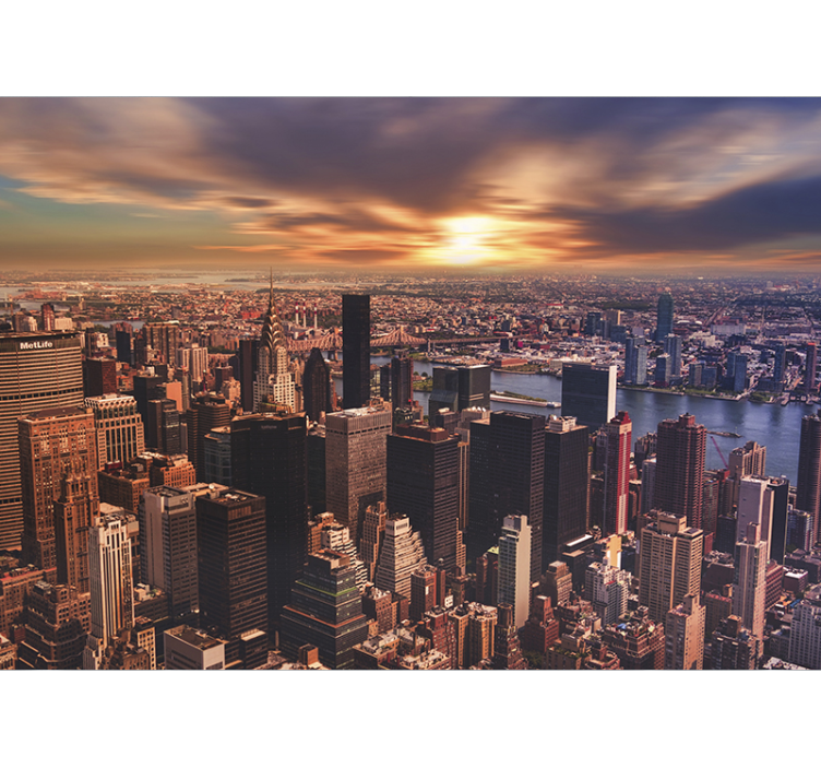 Morgon i new york fototapet - Tenstickers