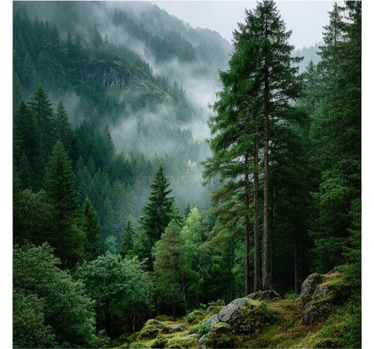 Fototapeter skogar det stämningsfulla valet - Tenstickers