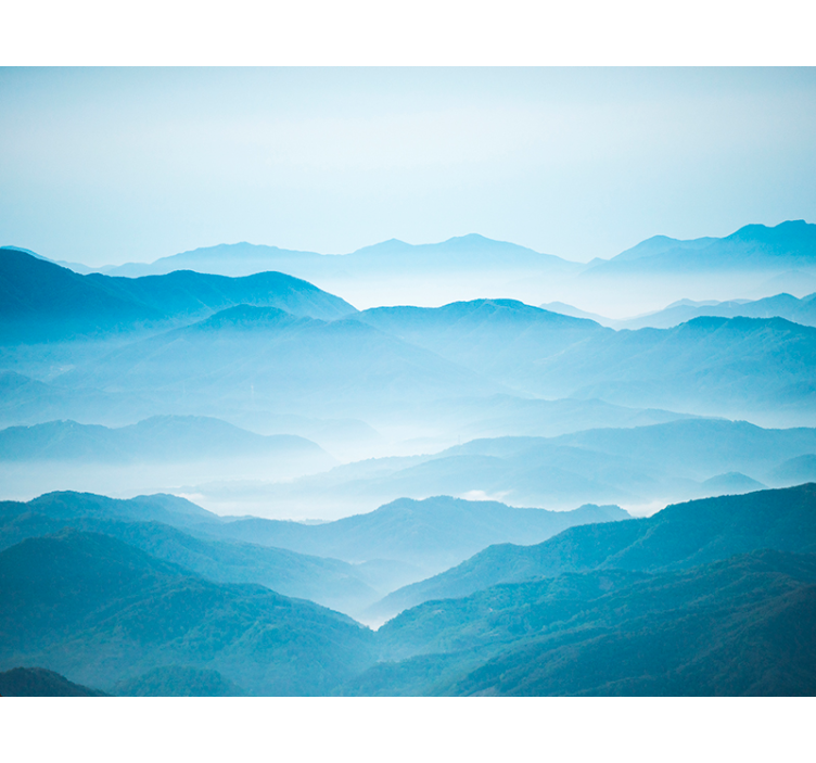 Dimmig bergfototapet - Tenstickers