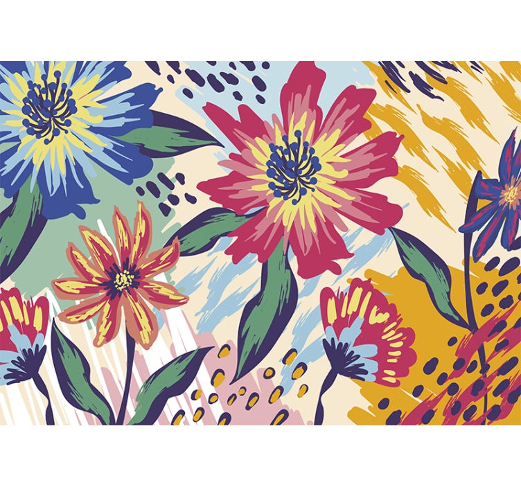 Van gogh blommor klassisk konst fototapet - Tenstickers