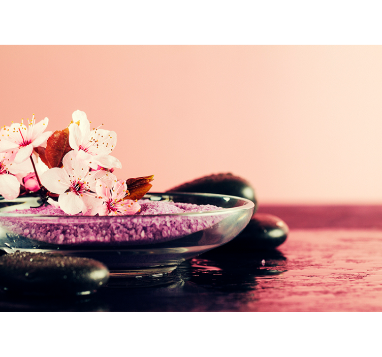 Massa orkidéer blommönster - Tenstickers