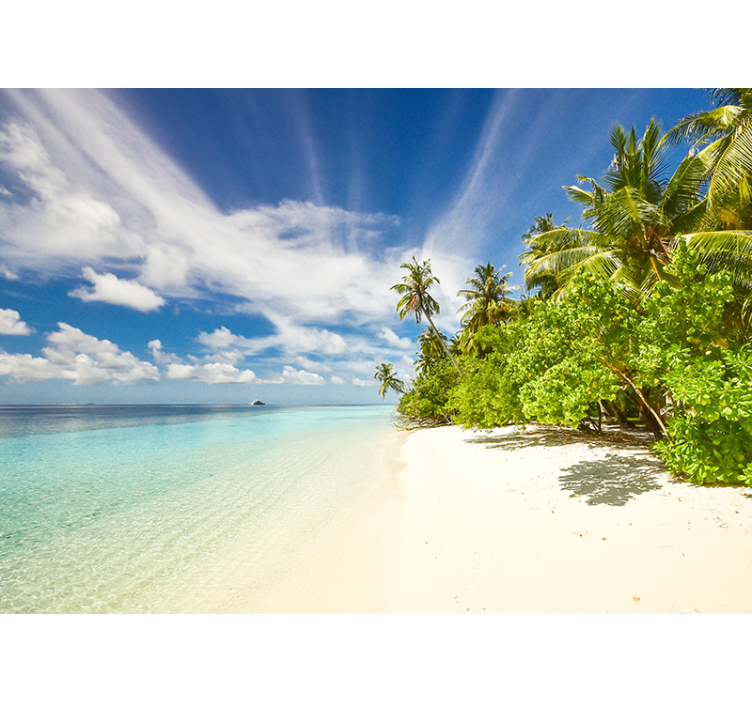 Tropisk ö hav fototapet - Tenstickers