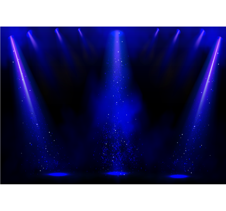 Fototapeter abstrakt spotlight partiklar effekt - Tenstickers