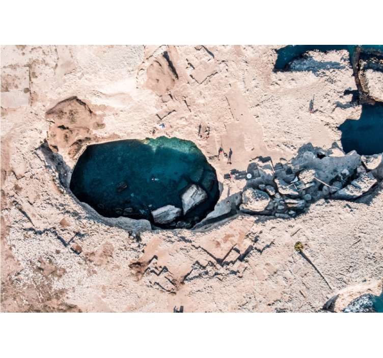 Stenig havspool Fototapeter Natur - Tenstickers