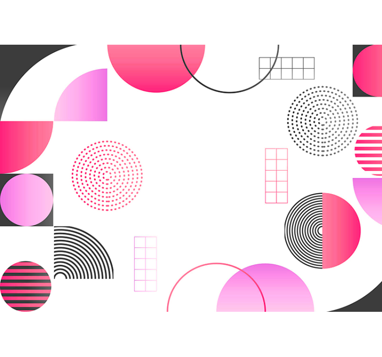 Geometriska former design Fototapeter abstrakt - Tenstickers