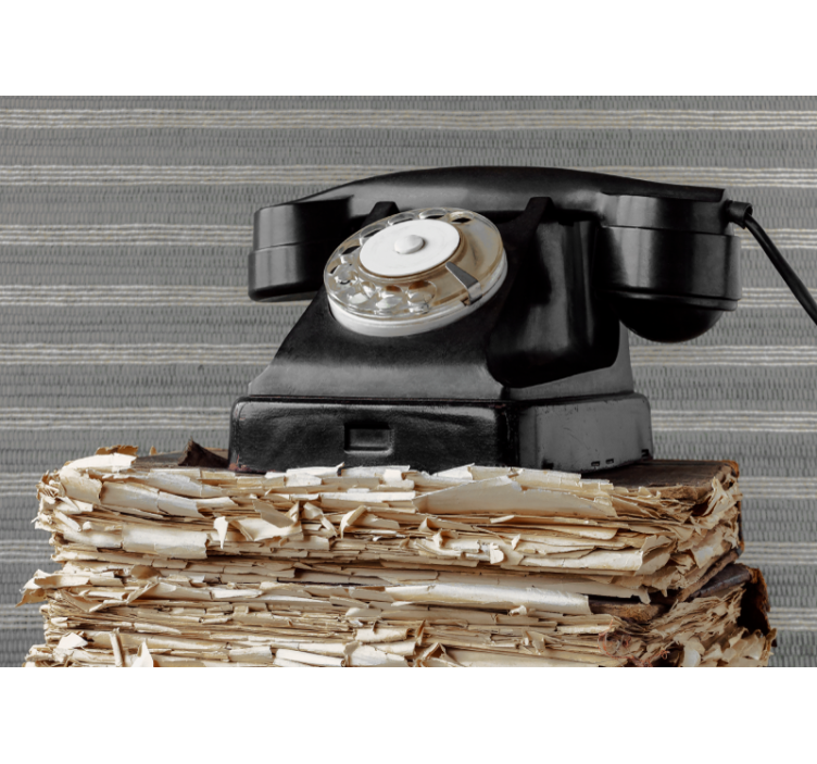 Fototapeter fordon vintage telefon klassisk - Tenstickers