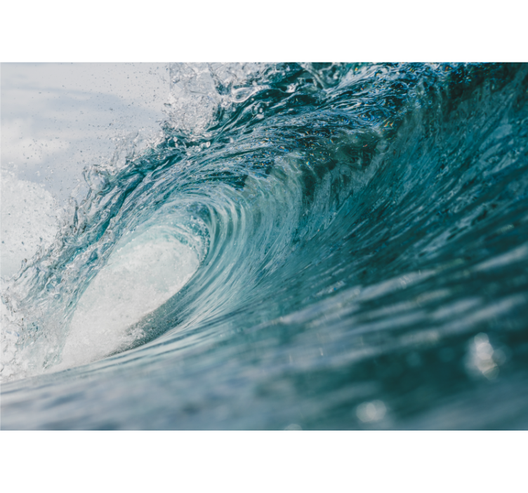 Dynamisk havsvåg Fototapeter Hav - Tenstickers