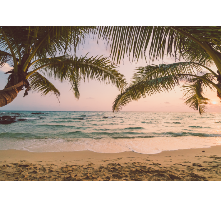 Idylliska fototapeter för strandlandskap - Tenstickers