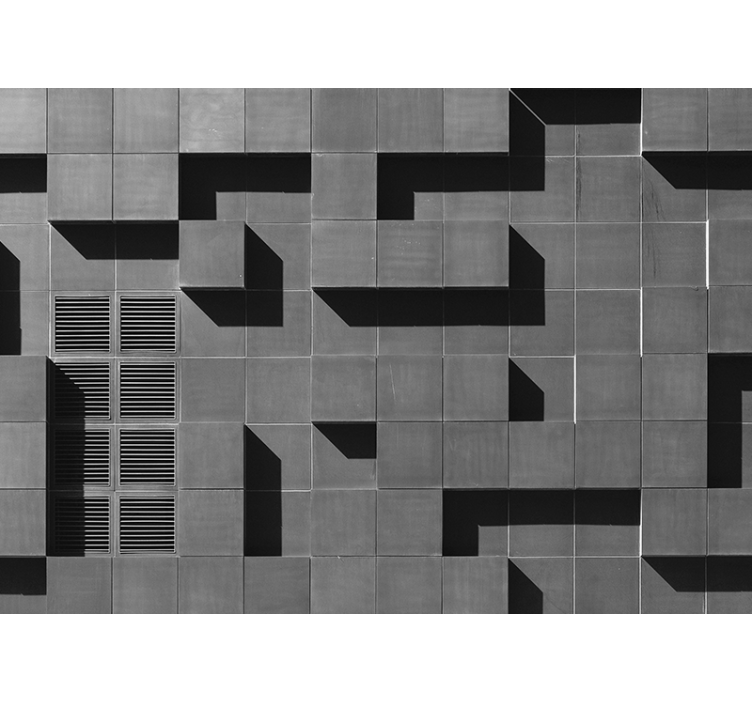 3d fyrkantig kakel 3d fototapeta - Tenstickers