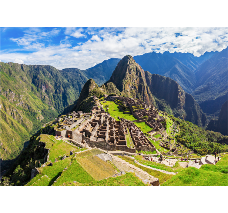 Machu picchu-landskapet Fototapeter Städer och länder - Tenstickers