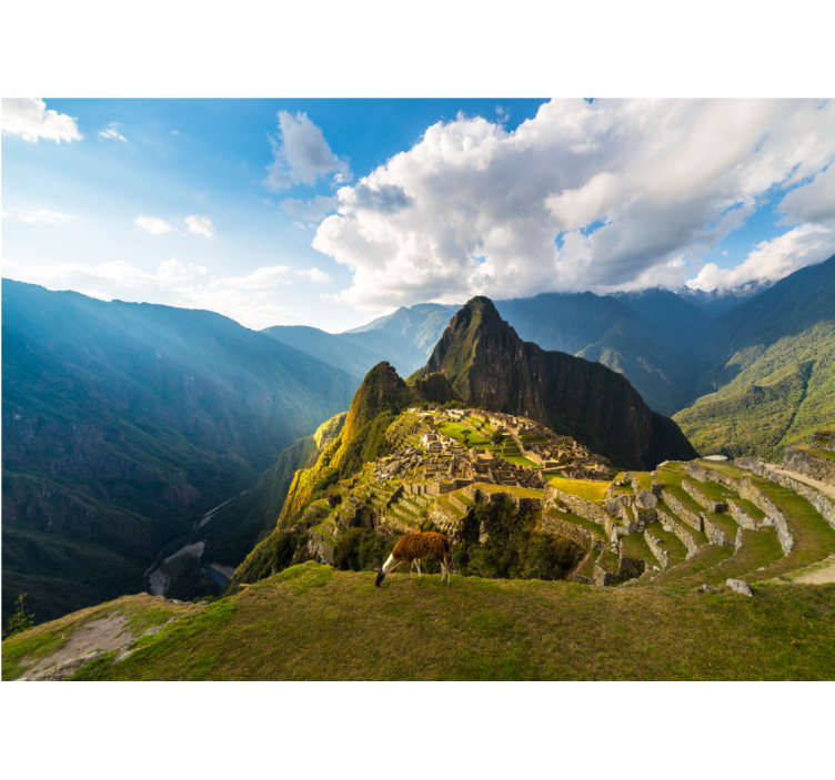 Machupichu berg natur tapet - Tenstickers