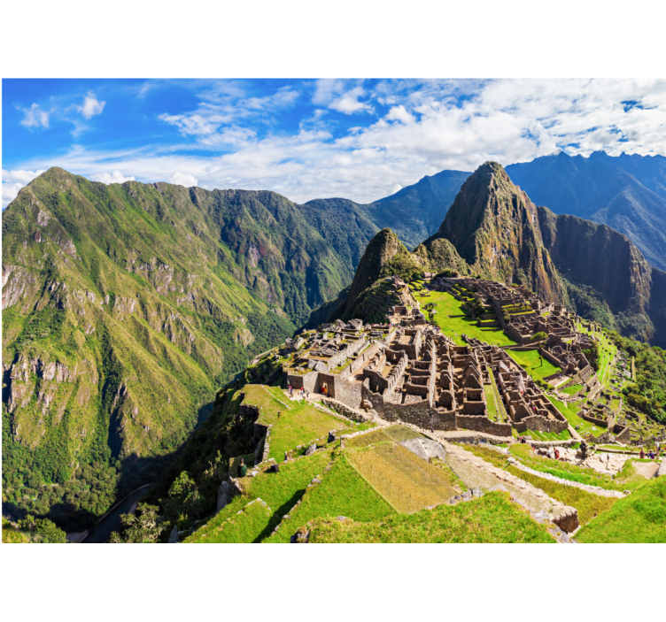 Machu picchu-utsikten Fototapeter Städer och länder - Tenstickers