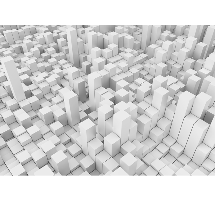 Geometriska monostrukturer Fototapeter abstrakt - Tenstickers