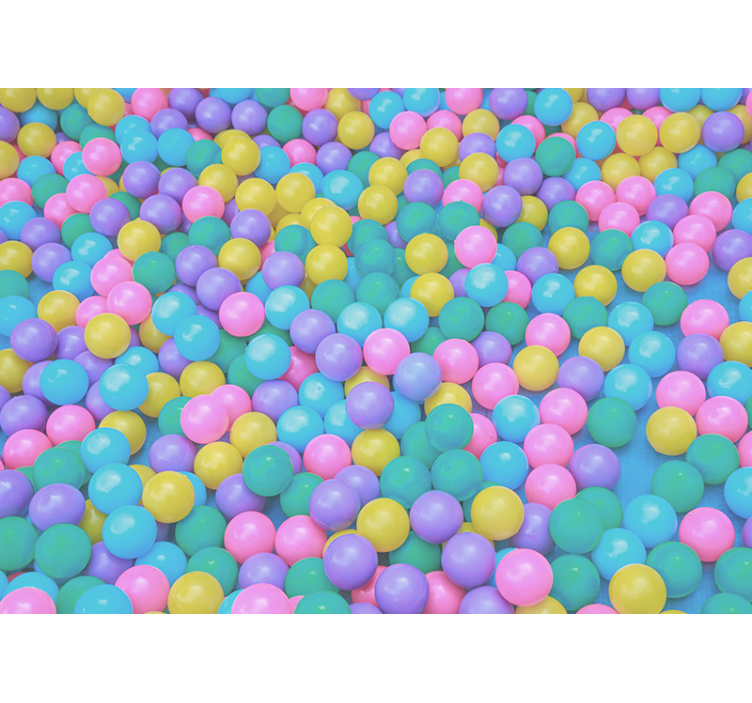 3d kulöra bollar 3d fototapeta - Tenstickers