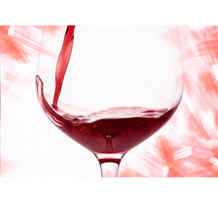 Fototapeter kärlek vinglasstänk - Tenstickers