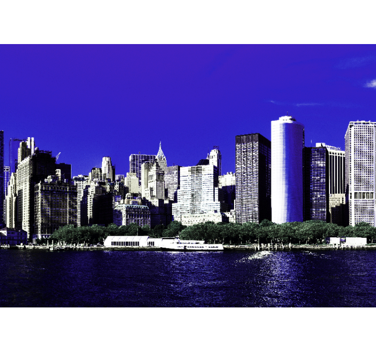 Fototapeter new york new yorks skyline - Tenstickers
