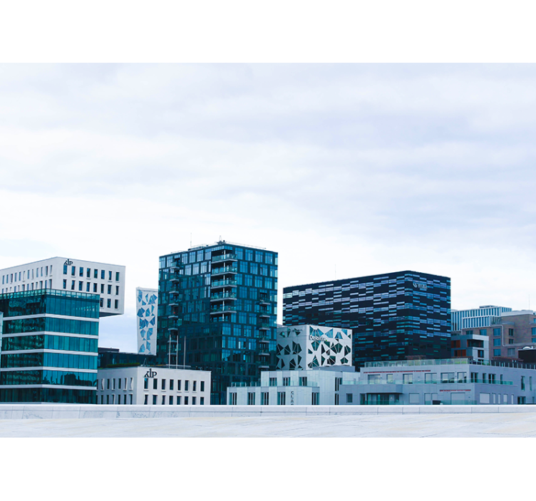 Oslo moderna byggnader fototapeta - Tenstickers