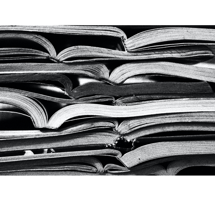 Staplade öppna sidor Fototapeter Övriga texturer och mönster - Tenstickers