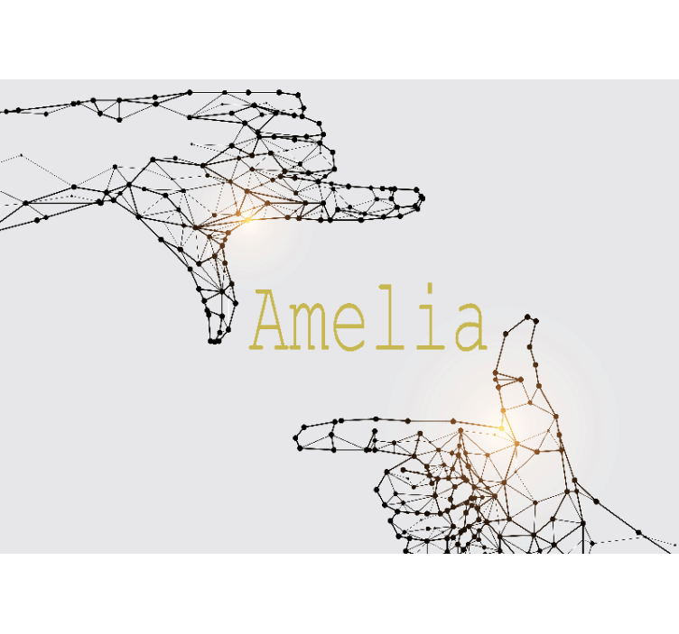 Geometriska mönster finger tonårs fototapeter - Tenstickers