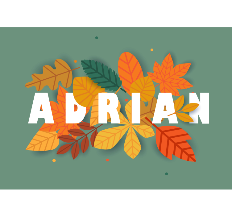 Höstlöv och namnge tonårs- fototapeter - Tenstickers