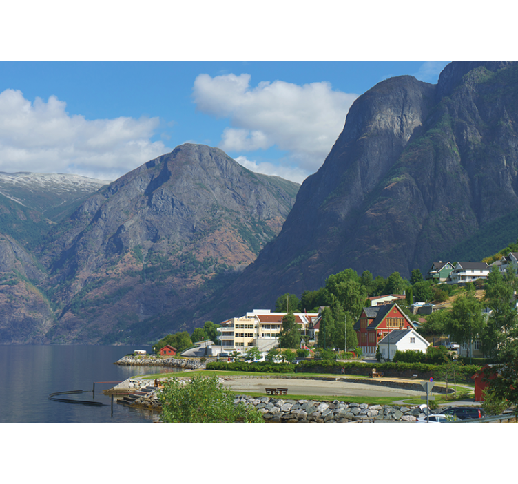 Drömmande norge landskap natur fototapeta - Tenstickers