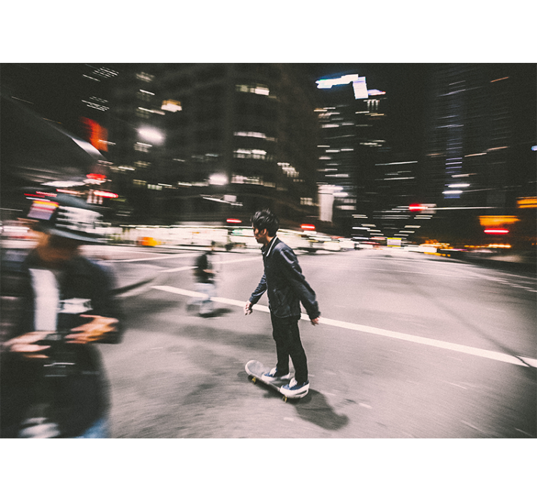 Fototapeter städer och länder urban nattåka - Tenstickers