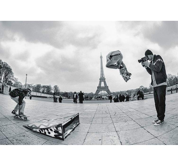 Skate paris fotovägg - Tenstickers