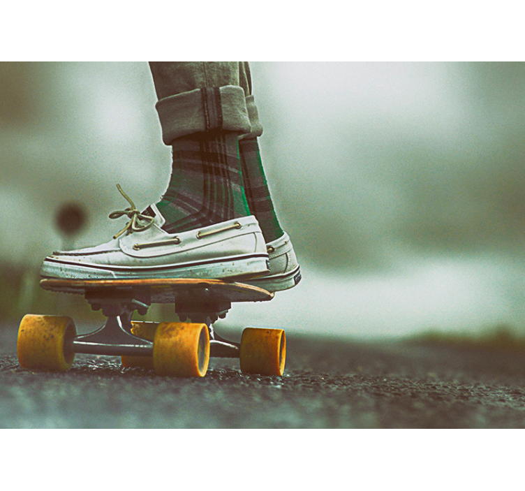 Skate vintage foto fototapeta - Tenstickers